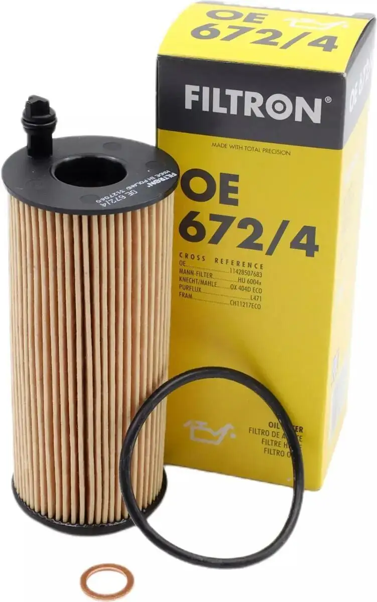 BMW 1 Series 116d F20 N47N Oil Filter - FILTRON OE 672/4