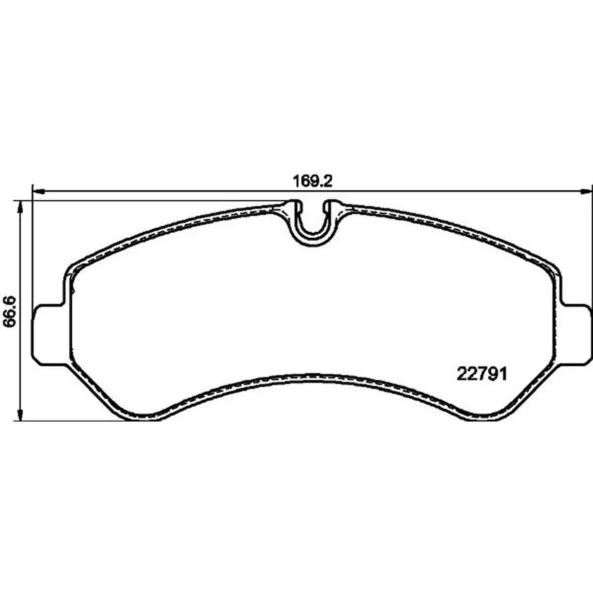 Mercedes Sprinter W907 Fren Balatası Arka | HELLA 8DB 355 039-131