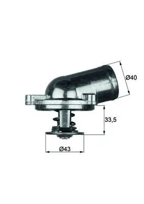 Mercedes C Serisi W202 M111 Termostat | MAHLE TI 22 71
