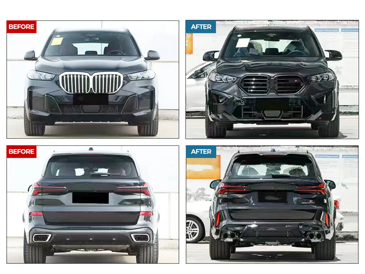BMW X5 Serisi G05 2019- Gövde Kiti PDC:Ön/Arka, ACCli, <OO-OO> Egz.Uçlu, Dodikler, Panjur -X5M- 2022- | WENDER BA0052102