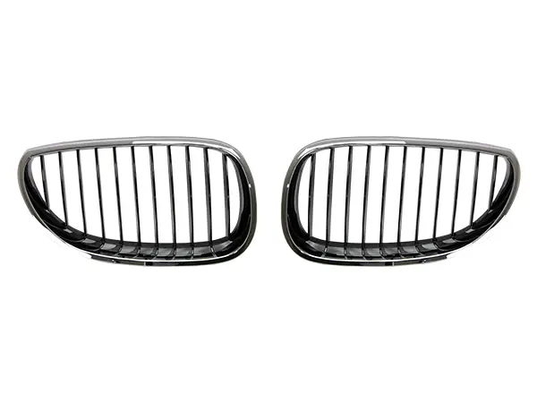 BMW 5 Serisi E60 LCI 2003-2009 Panjur (Set) Krom/Siyah | WENDER BA0603101