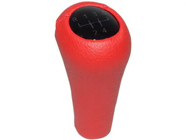 BMW 5 Series E34 Gear Knob -5 Forward- Manual Gearbox Red Synthetic Leather Illuminated | WENDER BA25119069519RD