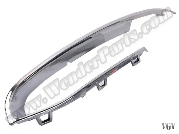 BMW 5 Series F10 2009-2016 Bumper Grille Chrome Trim Front Left -Luxury- 2014-16 | WENDER BA51117331769