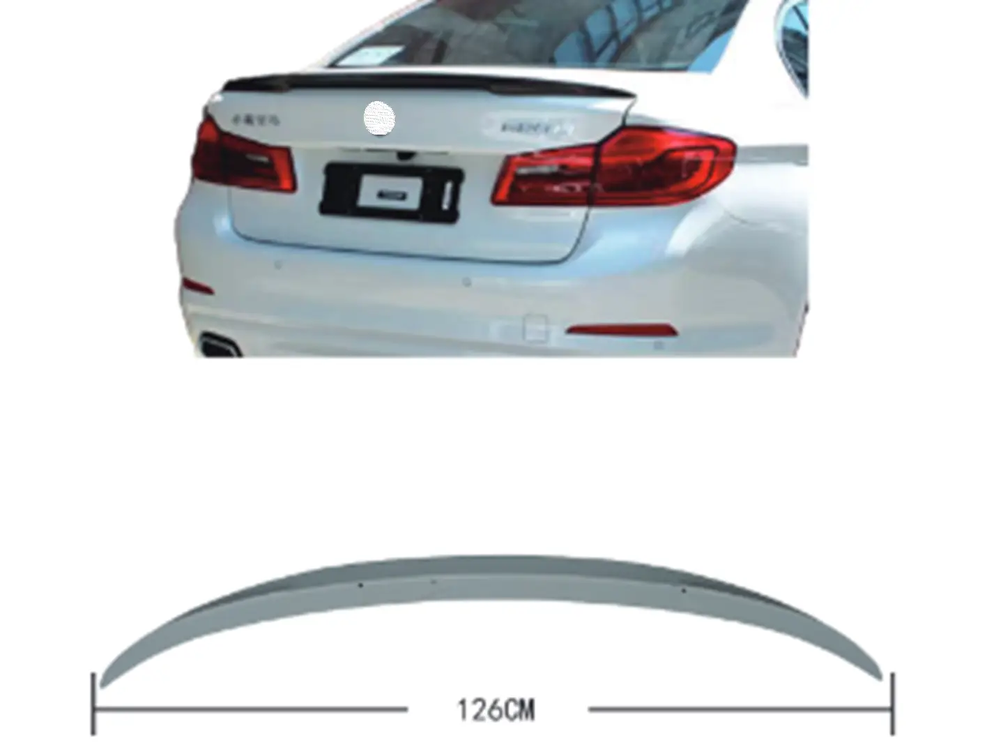BMW 5 Series G30 2016-2018 Trunk Spoiler -///M-Performance- | WENDER BA51628072568