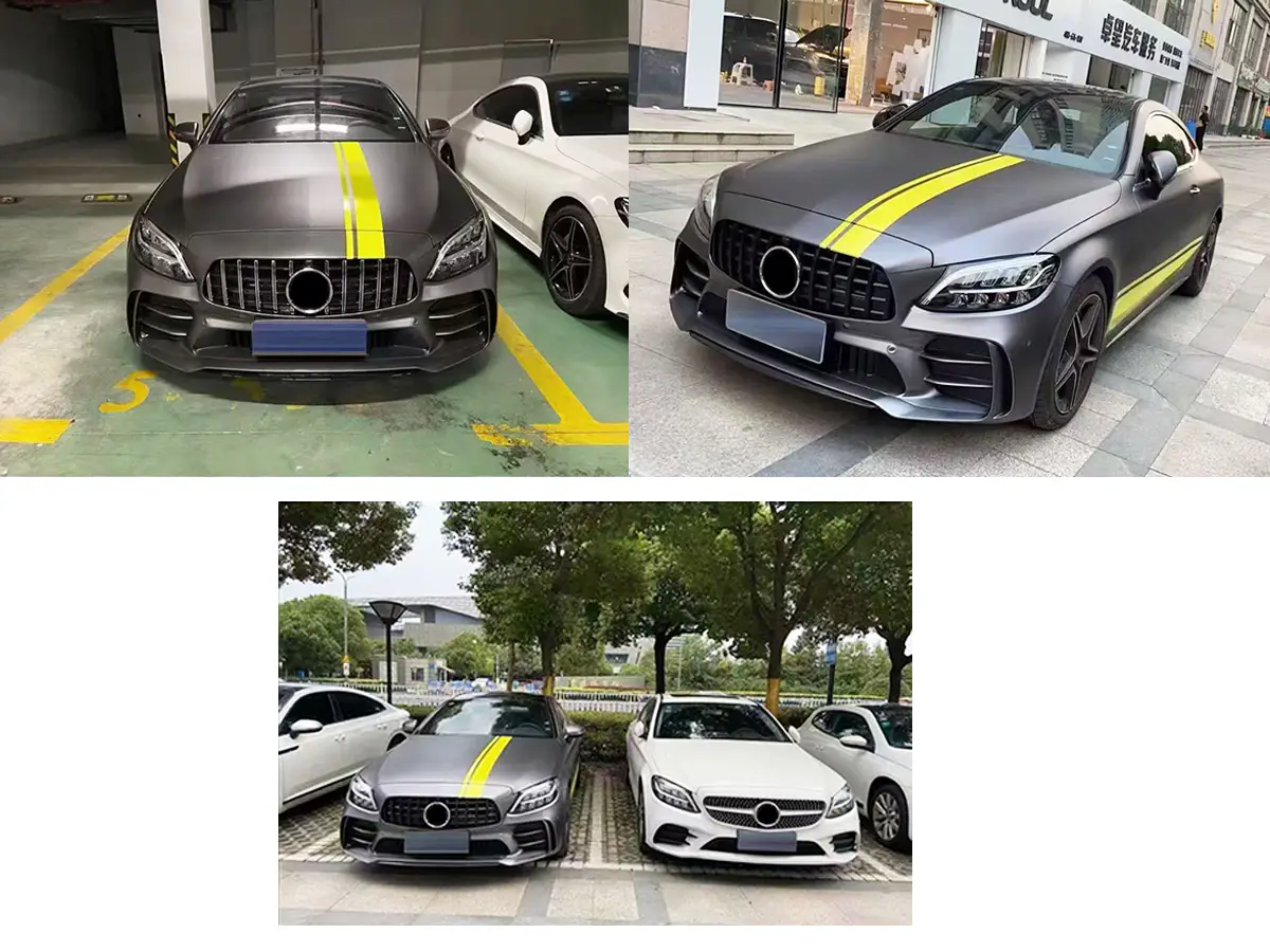 Mercedes C Serisi W205 2015-2020 Komple Tampon Ön, Park Sensörlü, Panjururlu | WENDER MA2058802240S5