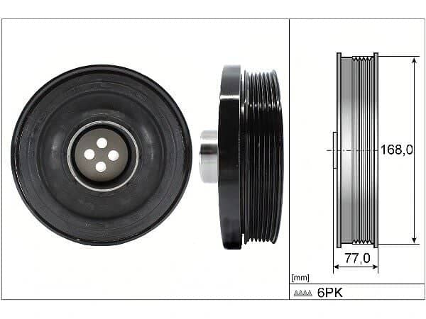 BMW X3 (F25) 20 dX Crank Pulley | INA 544 0130 10