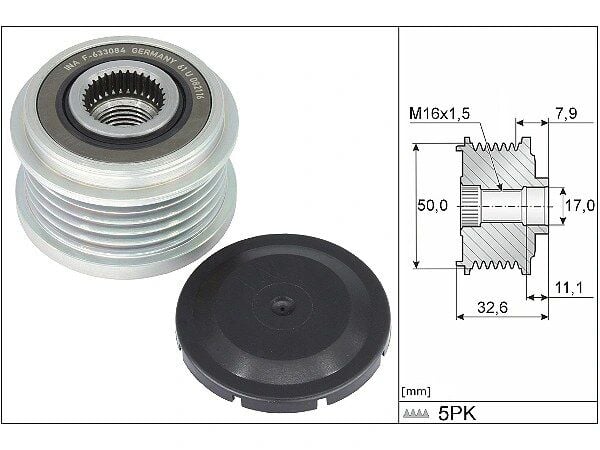 Mercedes GLB X247 200 Alternatör Kasnağı | INA 535 0359 10