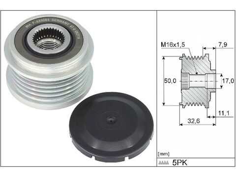 Mercedes A Serisi W177 A 200 Alternatör Kasnağı | INA 535 0359 10