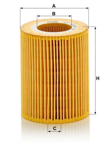 BMW 3 Serisi E36 320i M50 Yağ Filtresi | MANN HU 925/4X