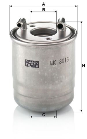 Mercedes M Serisi W164 ML 350 CDI OM642 Yakıt Filtresi | MANN WK8016X