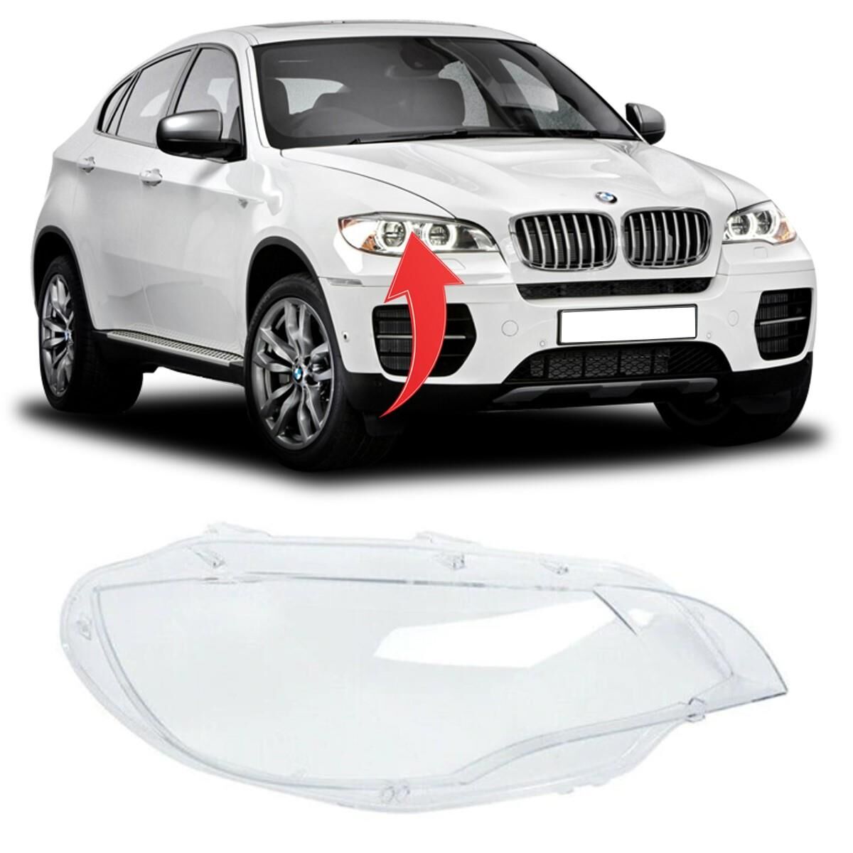 GKL 340861 | Bmw X6 Serisi E71 2007-2014 Far Camı Sağ
