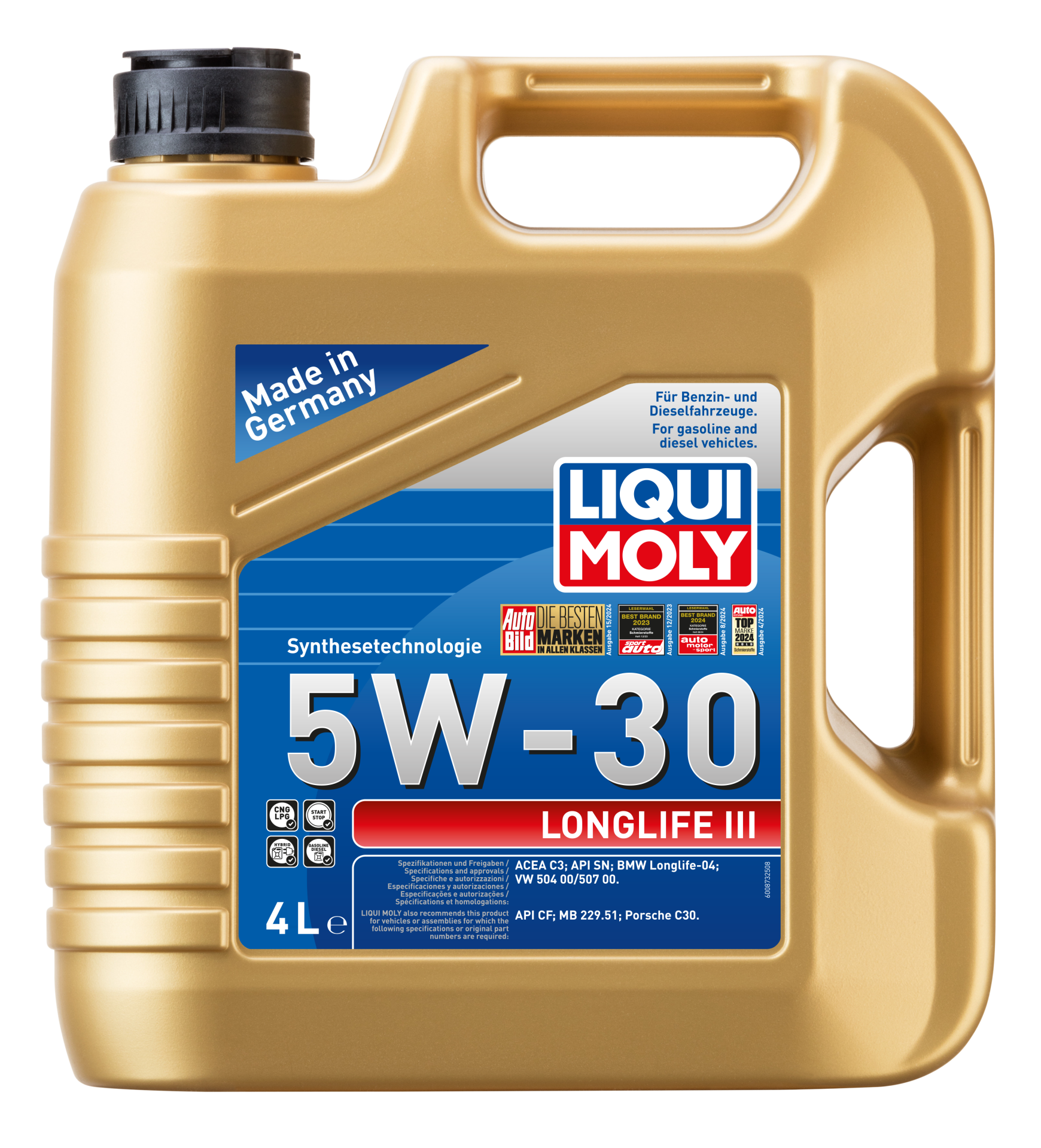 Liqui Moly Longlife III 5W-30 Volkswagen Motor Yağı  (4 Litre) | LQM-20821