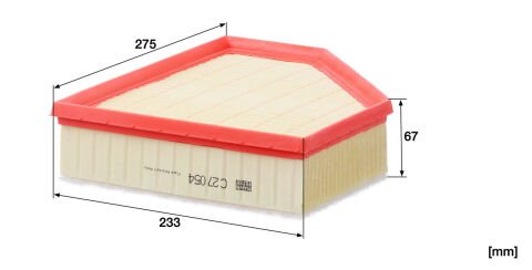 BMW 4 Serisi G22 M440d Mild-Hybrid B,JA1 B57 Hava Filtresi | MANN C 27054