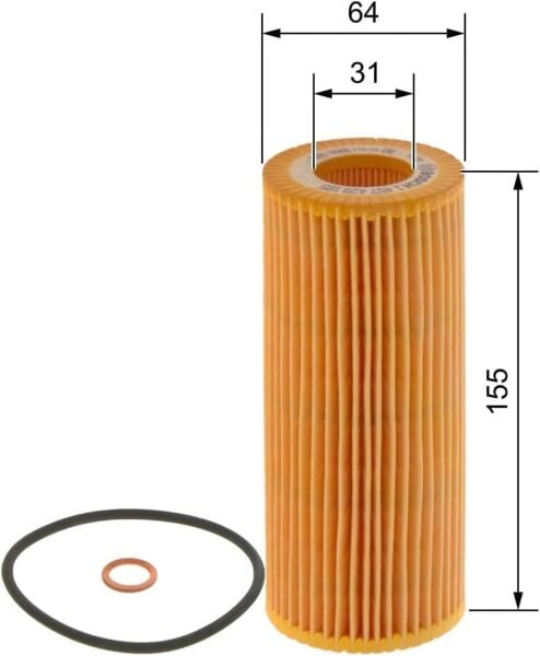 BMW 116d 118d E81/E87 M47 Yağ Filtresi | BOSCH 1457429185