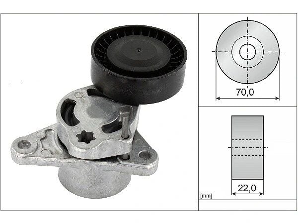 Mercedes Vito III 447 114 CDI V Kayış Gergisi Komple | INA 534 0709 10