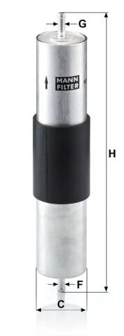 BMW 3 Serisi E36 325i/is M52 Yakıt Filtresi | MANN WK 516/1