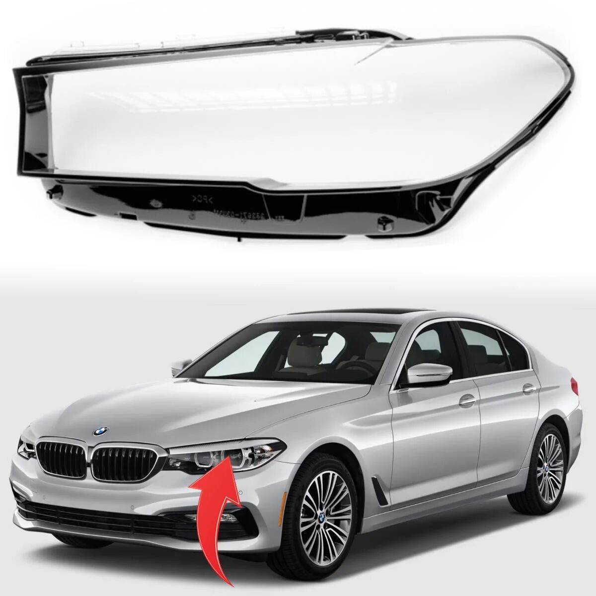GKL 340836 | Bmw 5 Serisi G30 2016-2018 Far Camı Sol
