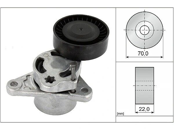 Mercedes Vito III 447 220 CDI V Kayış Gergisi Komple | INA 534 0709 10
