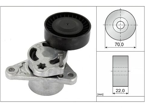 Mercedes C Serisi W205 C 180 V Kayış Gergisi Komple | INA 534 0709 10