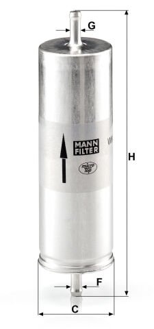 BMW 3 Serisi E36 M3 3.0 Cabrio S50 Yakıt Filtresi | MANN WK 516