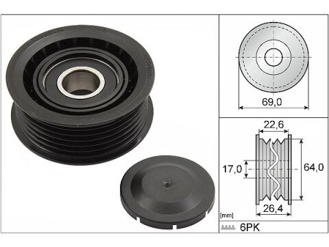 Mercedes S Serisi W221 S 350 V Kayış Gergi Rulmanı | INA 532 0160 10