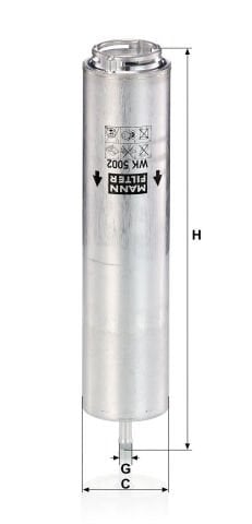 BMW X3 Serisi E83 3.0d M57 Yakıt Filtresi | MANN WK 5002X