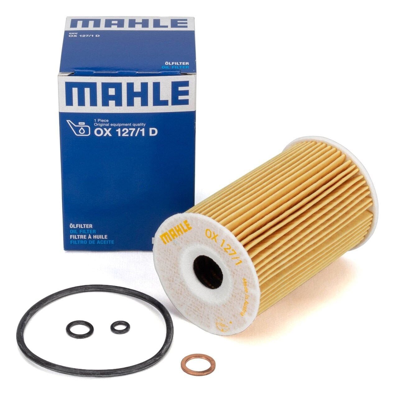 BMW 3 Serisi E46 316i/Ci M43 Yağ Filtresi | MAHLE OX 127/1D