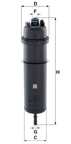 BMW 5 Serisi G30 G31 F90 530d B57 Yakıt Filtresi | MANN WK 5017