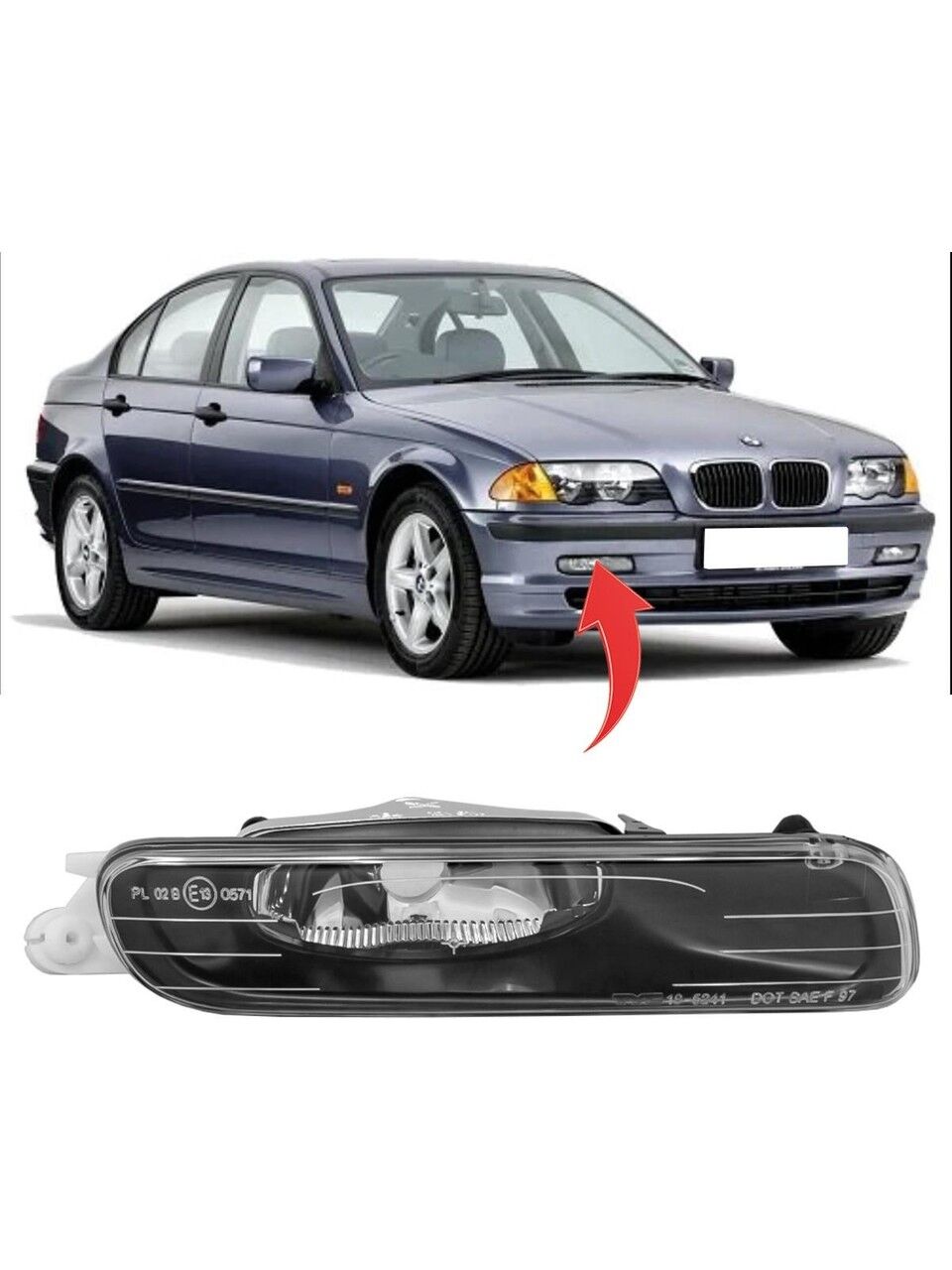 GKL 340908 | Bmw 3 Serisi E46 1997-2006 Sis Farı Sağ