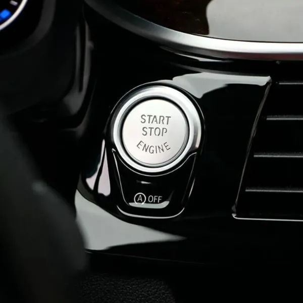 GKL 342849 | Bmw 7 Serisi F01 2009-2015 Start Stop Düğme Kapağı Gümüş