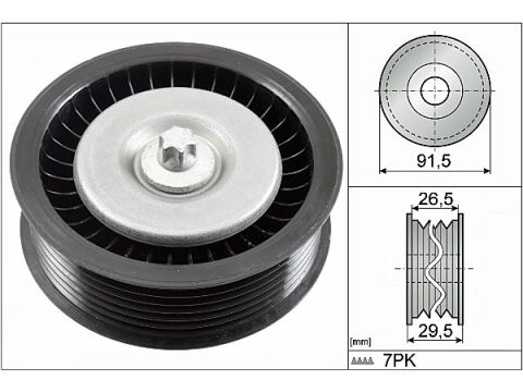 Mercedes S Serisi W221 S 350 CDI BlueTEC V Kayış Gergi Rulmanı | INA 532 0808 10