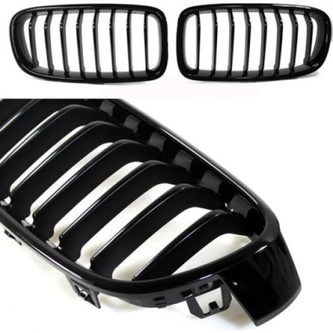 BMW 4 Serisi F32 Ön Panjur Takımı Piano Black