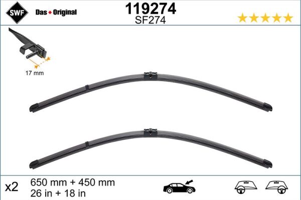 Bmw 7 Serisi F01 Ön Silecek Takımı (2009-2015) | SWF 119274