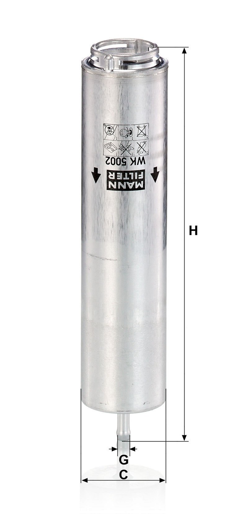 BMW 5 Serisi F10 520d B47 Yakıt Filtresi | MANN WK 5002X