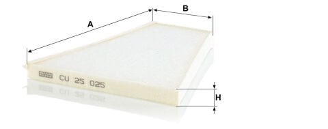 Mercedes S Serisi W223 S 450 EQ Boost M256 Polen Filtresi | MANN CU25025