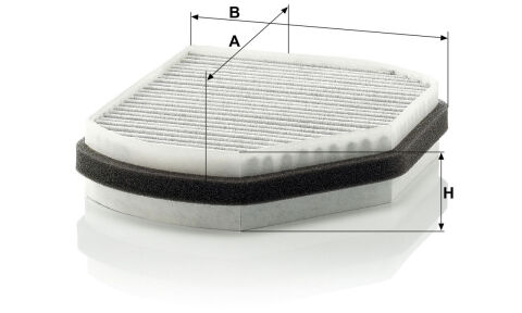 Mercedes E Serisi W210 1995-2003 E 320 4-Matic V6 M112 Polen Filtresi | MANN CUK2897