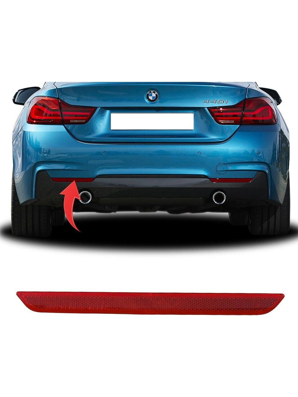 GKL 342590 | Bmw 4 Serisi F36 2014-2018 Arka Tampon Reflektörü Sol