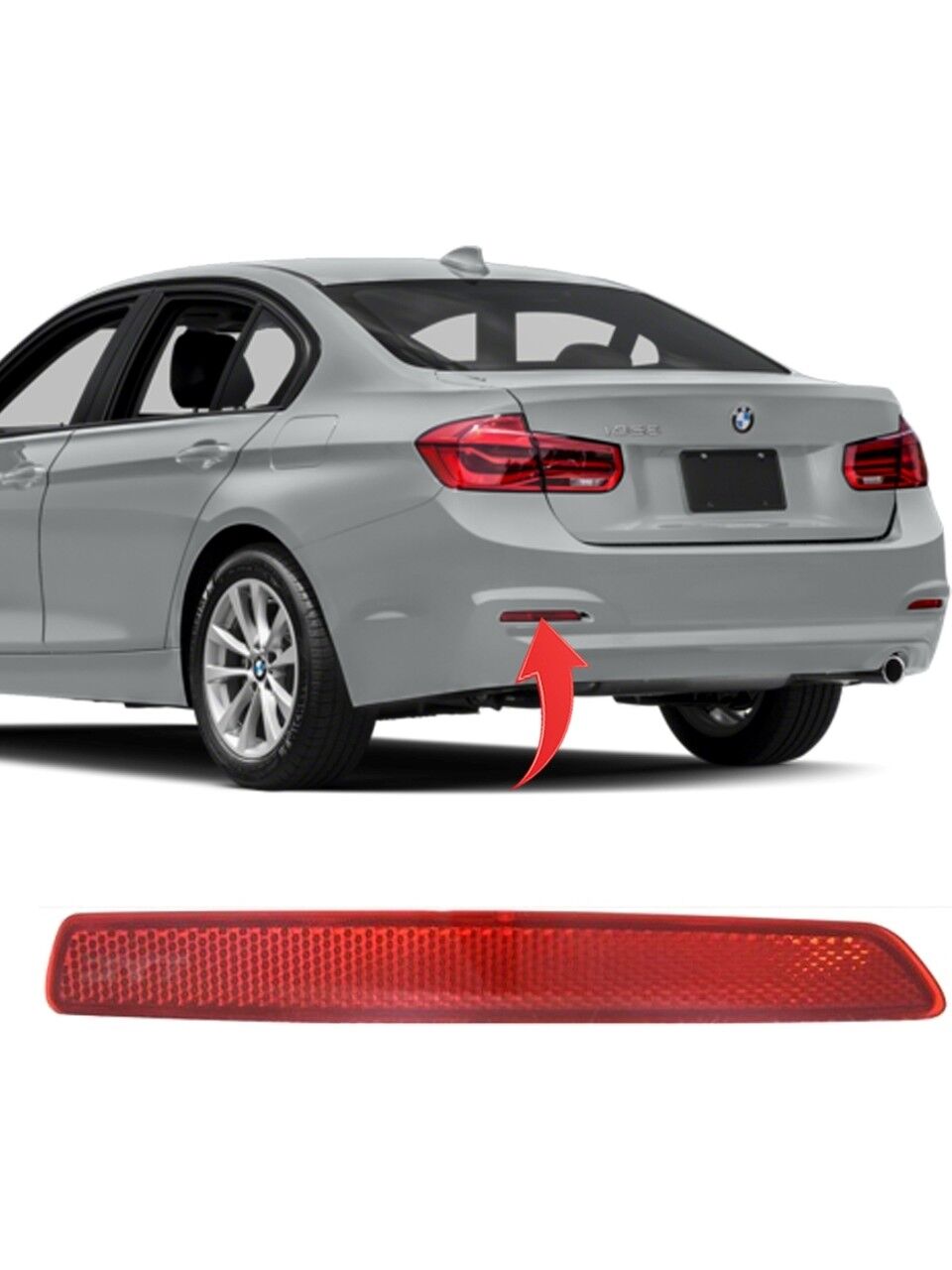 GKL 340372 | Bmw 3 Serisi F30 2012-2018 Reflektör Arka Tampon Sol