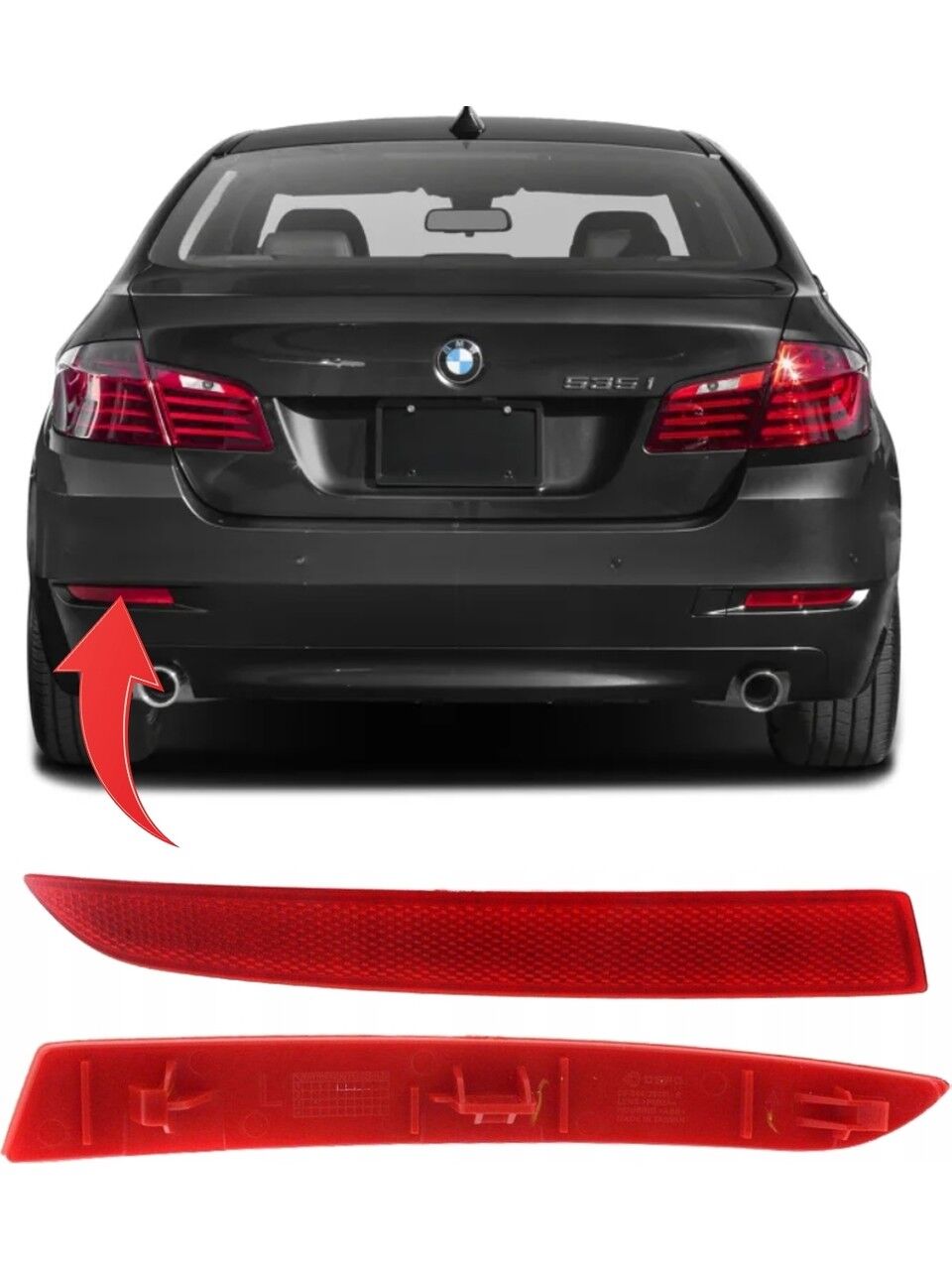 GKL 340429 | Bmw 5 Serisi F10 2009-2016 Reflektör Arka Tampon Sol