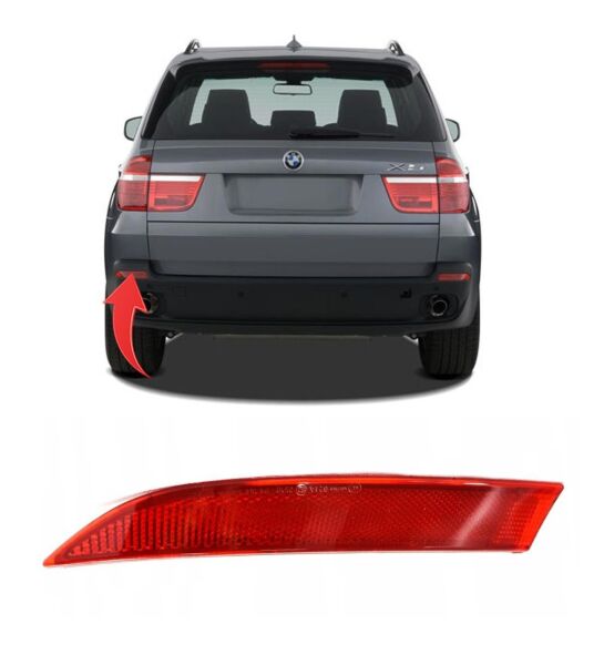 GKL 340384 | Bmw X5 Serisi E70 2007-2013 Reflektör Arka Tampon Sol