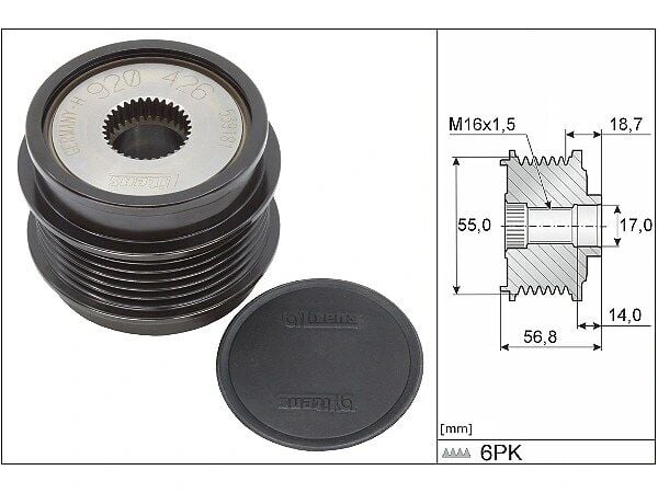 Mercedes E Serisi W213 E 300 EQ Boost Alternatör Kasnağı | INA 535 0341 10