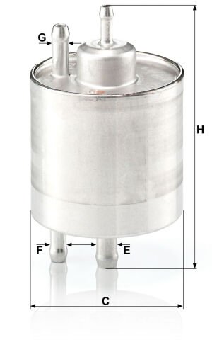 Mercedes A Serisi W168 1997-2004 A 160 M166 Yakıt Filtresi | MANN WK711/1