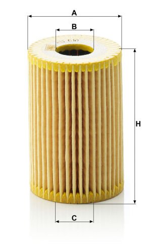 Mercedes A Serisi W168 1997-2004 A 160 M166 Yağ Filtresi | MANN HU610X