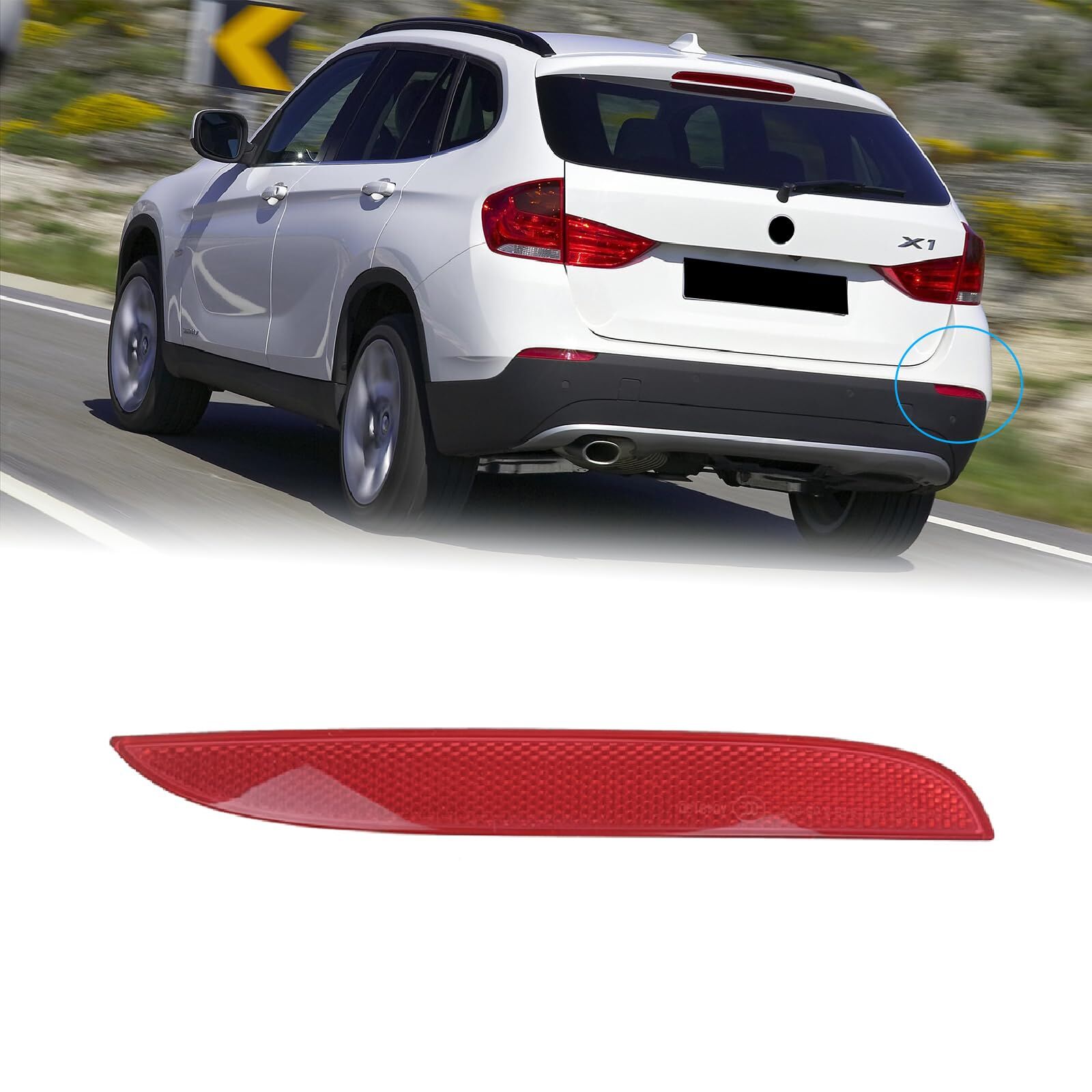 GKL 340377 | Bmw X1 Serisi E84 2009-2015 Reflektör Arka Tampon Sağ