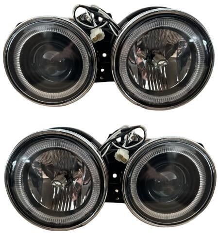 GKL 343607 | Bmw 3 Serisi E30 1988-1991 Komple Far Set Kristal Siyah 1988-1991