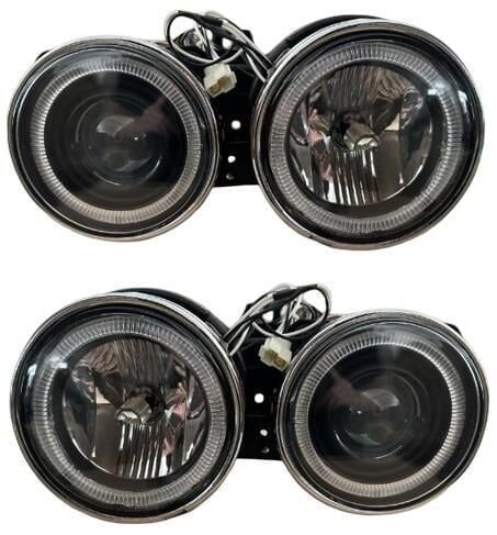 GKL 343607 | Bmw 3 Serisi E30 1988-1991 Komple Far Set Kristal Siyah 1988-1991