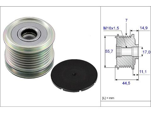 Mercedes C Serisi W203 C 200 Kompressor Alternatör Kasnağı | INA 535 0042 10