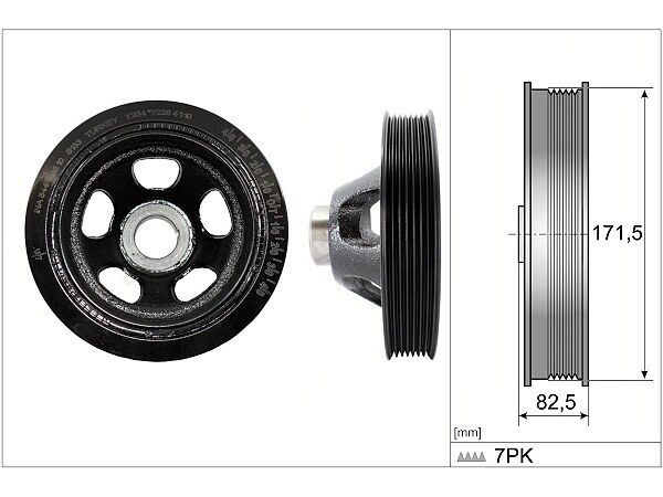 Mercedes C Serisi W203 C 180 Kompressor Krank Kasnaği | INA 544 0195 10