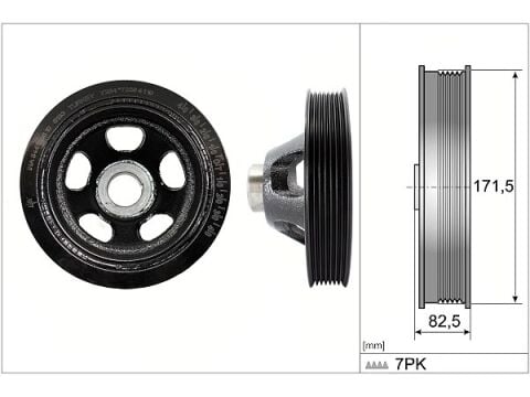 Mercedes C Serisi W203 C 180 Kompressor Krank Kasnaği | INA 544 0195 10