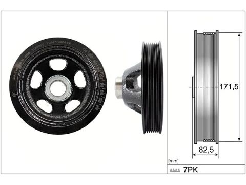 Mercedes C Serisi W203 C 200 Kompressor Krank Kasnaği | INA 544 0195 10